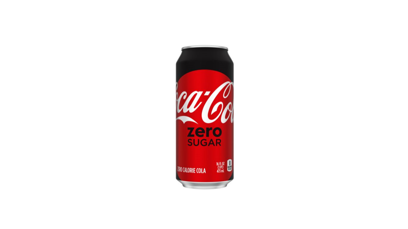 Order Coke Zero 16 oz Can food online from Rebel store, Las Vegas on bringmethat.com