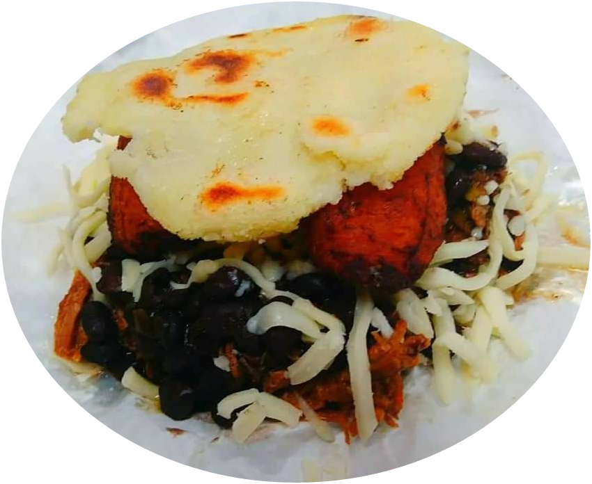 Order Arepa de Pabellón food online from Natarica Grill Restaurant store, Norcross on bringmethat.com