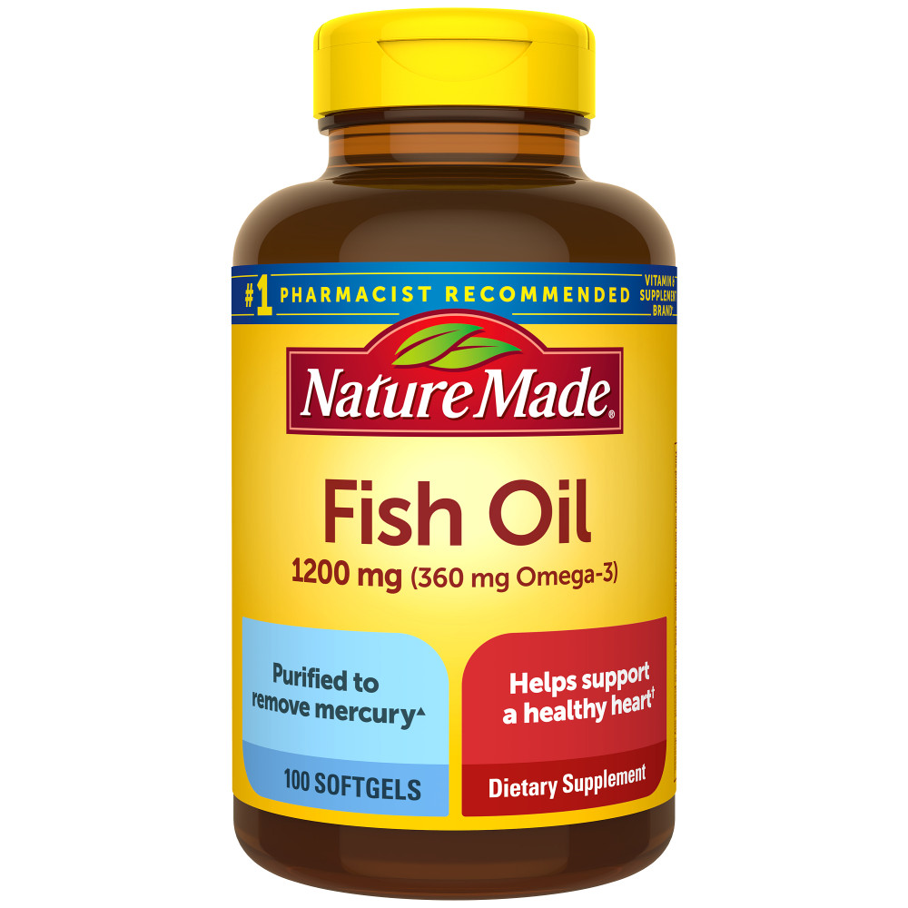 Order Nature Made Fish Oil & Omega-3 Softgels, 1200mg - 100 ct food online from Rite Aid store, MILLER PLACE on bringmethat.com