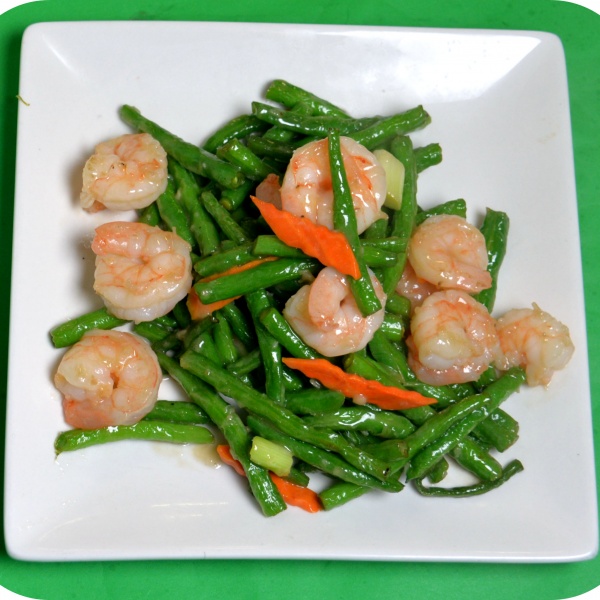 Order 510. String Beans Prawns food online from Fung Wong Chinese Restaurant store, Daly City on bringmethat.com