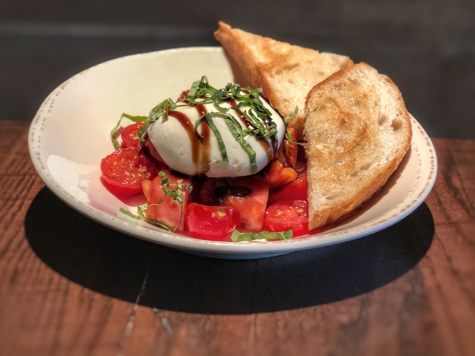 Order Burrata Caprese food online from Angelo's Wine Bar store, Chicago on bringmethat.com