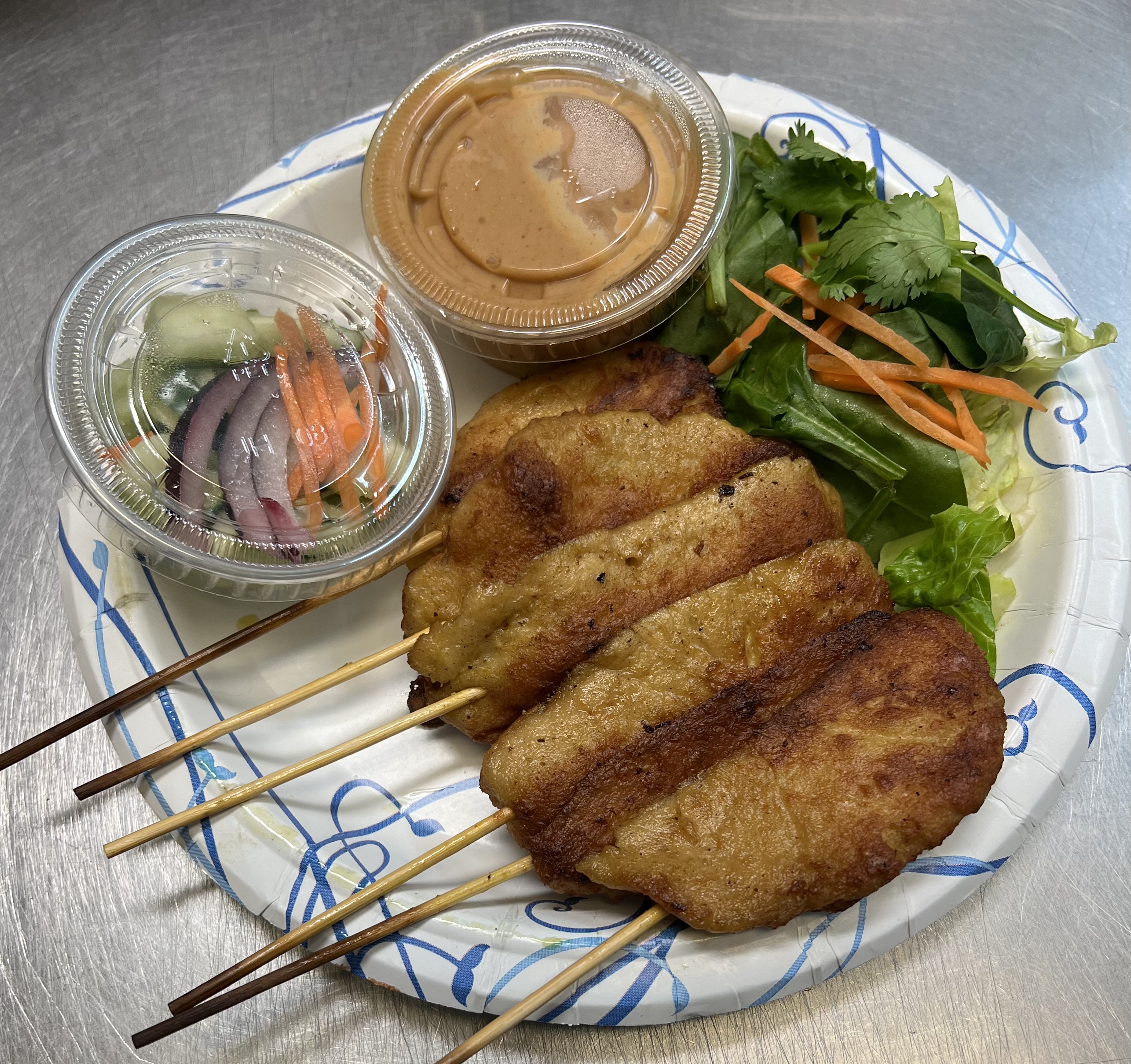 Order Soy Chicken Satay food online from Thai Vegan store, Santa Monica on bringmethat.com