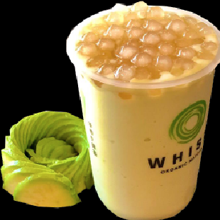 Order Avocado Snow Boba Latte (Large Size) food online from Alley Kitchens store, Berkeley on bringmethat.com