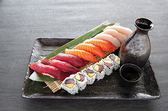 Order Tricolor Sushi food online from Kumo Sushi store, Plainview on bringmethat.com