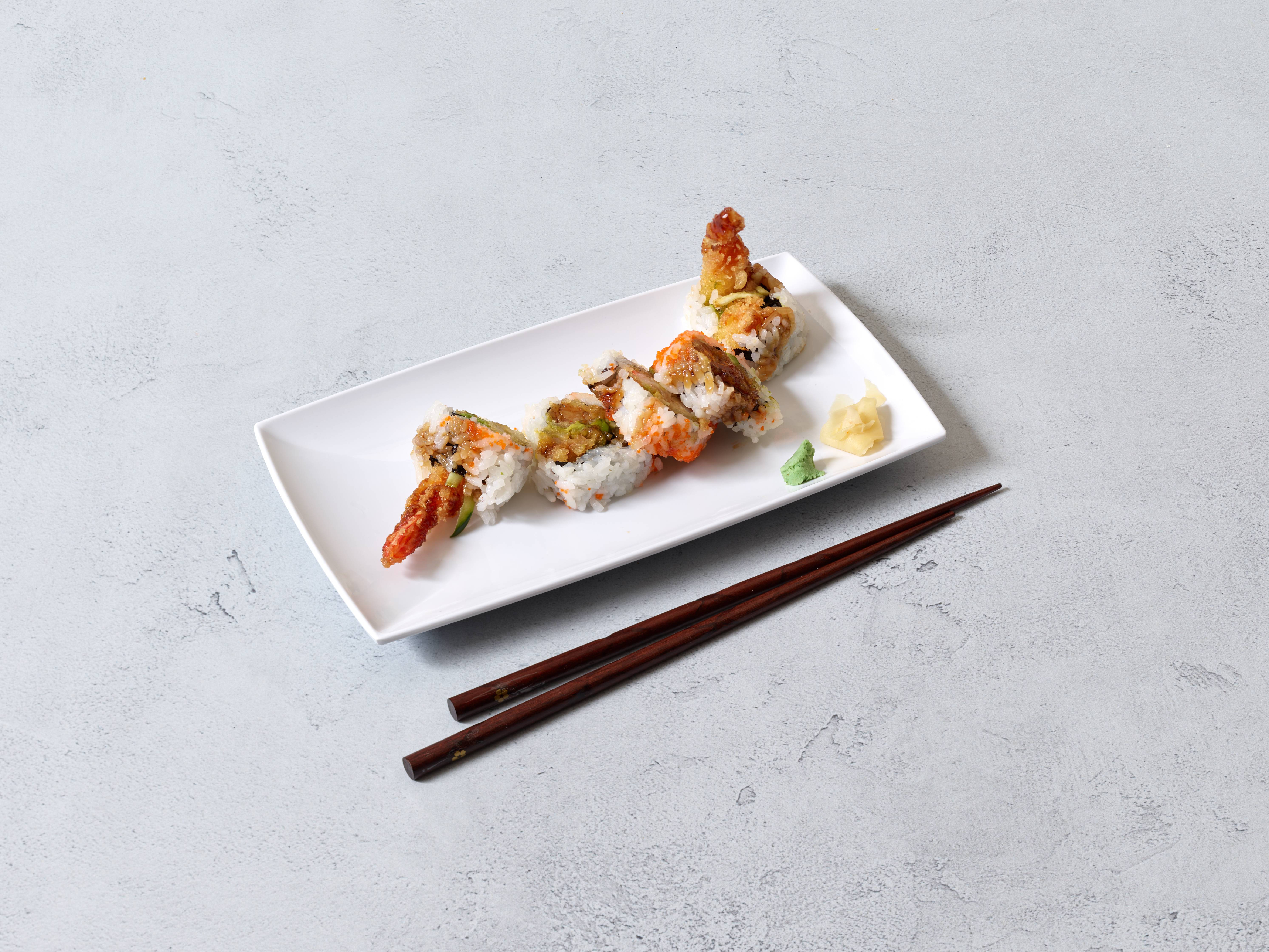 Order Shrimp Tempura Roll(8pcs) food online from Kobe sushi japanese restaurant store, New York on bringmethat.com