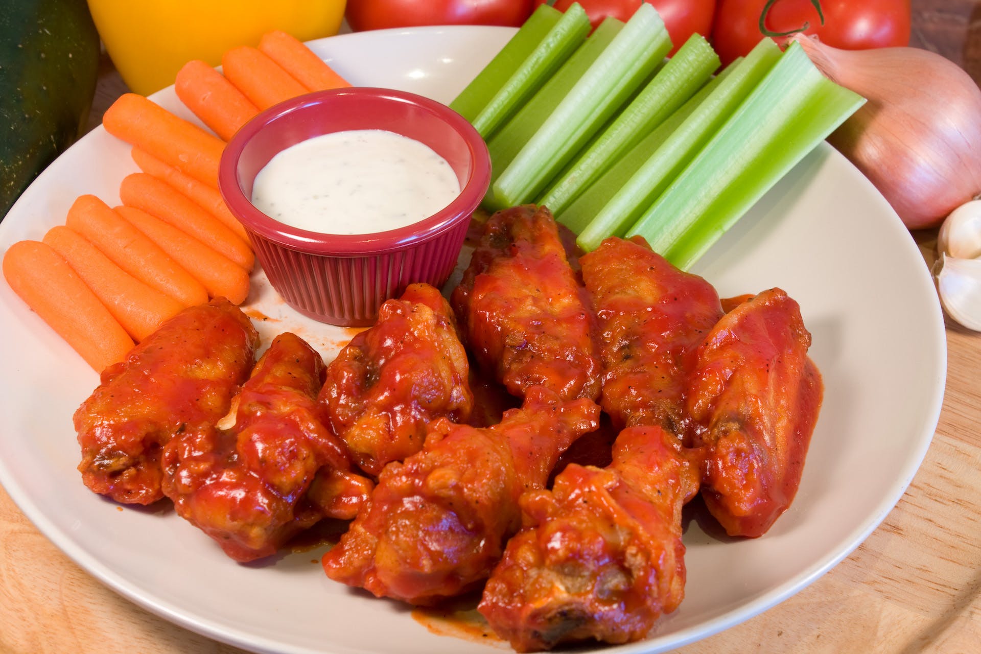 Order Buffalo Wings - 8 Pieces food online from Ameci Pizza & Pasta store, Westlake Village on bringmethat.com