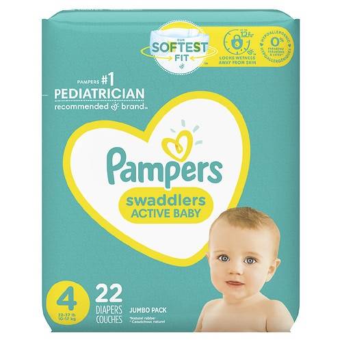Order Pampers Swaddlers Diapers Size 4 - 22.0 ea food online from Walgreens store, Covina on bringmethat.com