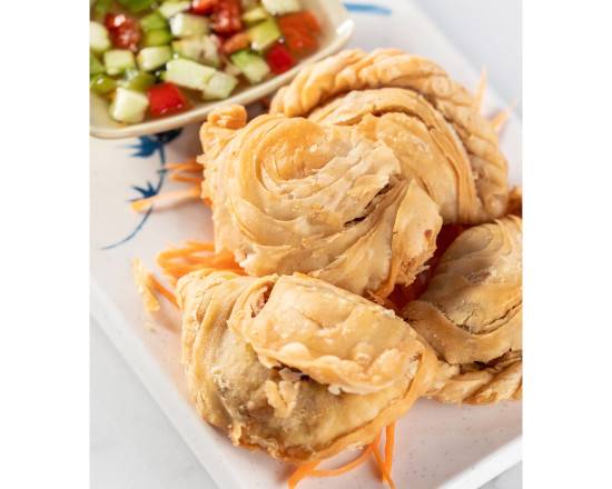 Order Curry Puff (5pcs) food online from Thai Jasmine store, Plano on bringmethat.com