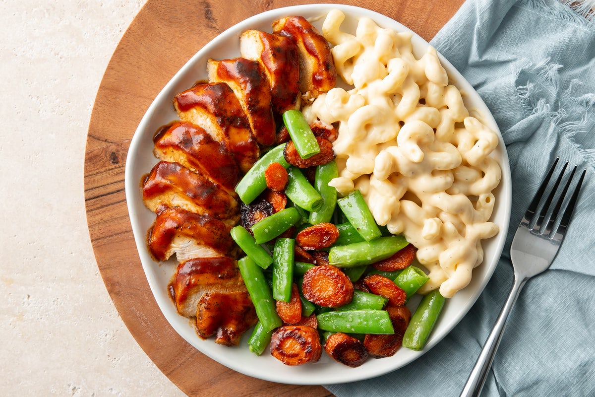 Order BBQ Grilled Chicken Plate food online from Kin & Co. Comfort Kitchen store, Boulder on bringmethat.com
