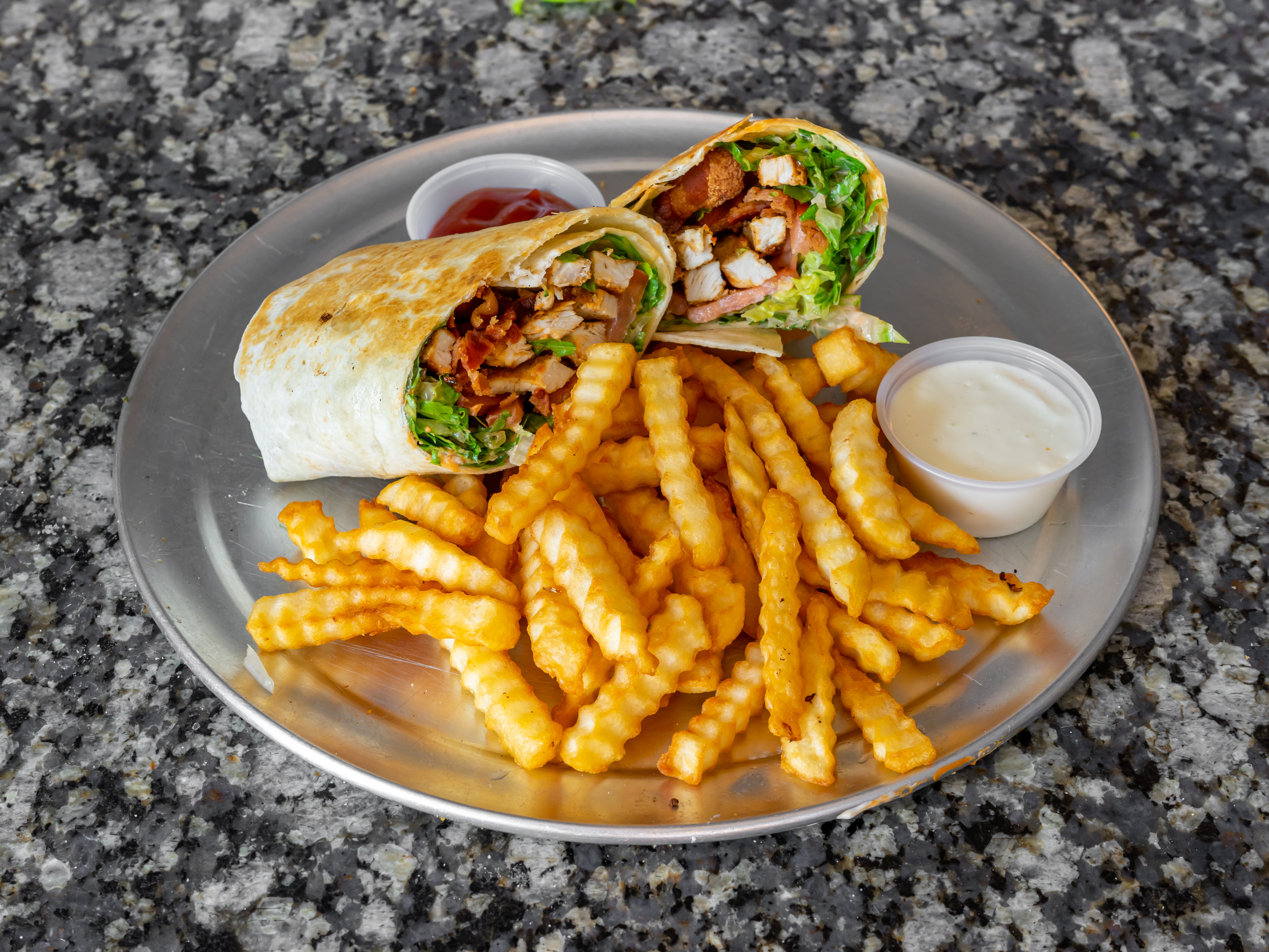 Order Grilled Chicken Wrap food online from Ed's Pizza store, Pomona on bringmethat.com