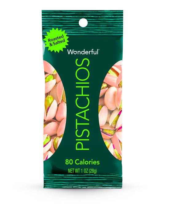 Order Wonderful Pistachios Roasted & Salted (1 oz) food online from Rite Aid store, Eugene on bringmethat.com