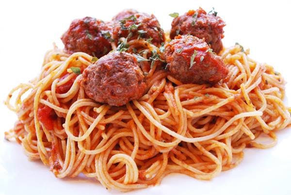 Order Pasta with Meatballs - Pasta food online from Legends Pizza store, Hamden on bringmethat.com