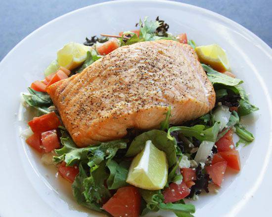 Order Salmon Salad food online from Luciano's Pizza Pasta store, Seattle on bringmethat.com
