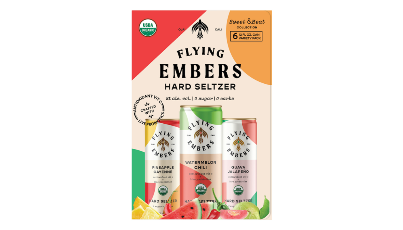 Order Flying Embers Sweet & Heat Variety 6 Pack 12oz Cans food online from House Of Cigar & Liquor store, Redondo Beach on bringmethat.com