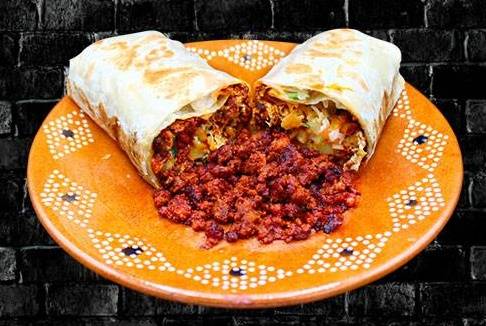 Order Breakfast Chorizo Burrito food online from RIVAS MEXICAN GRILL store, Fort Mohave on bringmethat.com