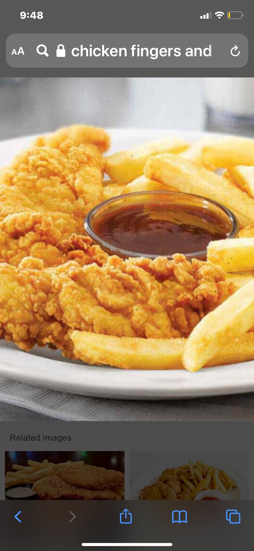 Order Chicken Fingers with Fries - 4 Pieces food online from Il Forno store, Branchburg on bringmethat.com