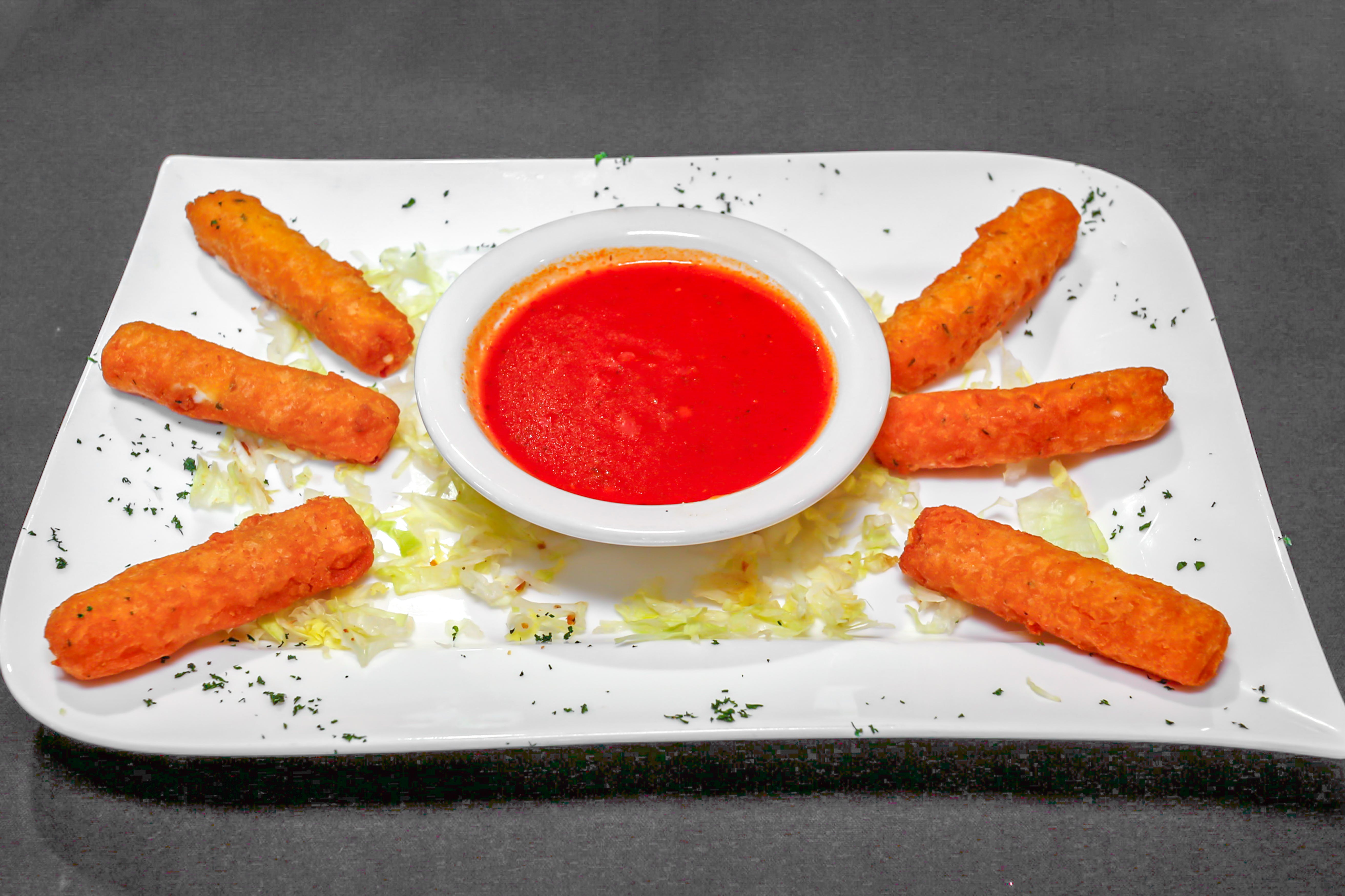 Order Mozzarella Sticks - 6 Pieces food online from Limeport Deli & Cafe store, Coopersburg on bringmethat.com