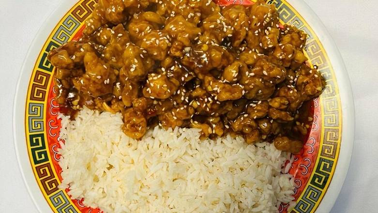 Order 4. Sesame Chicken food online from China Palace store, Cape Girardeau on bringmethat.com