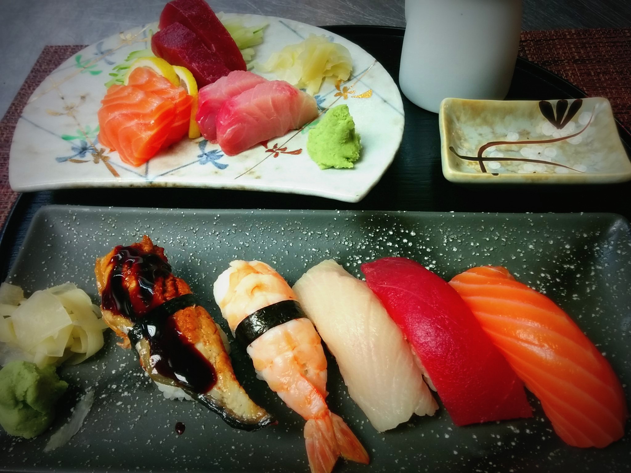 Order Nigiri  Sampler food online from Musashi Exotic Japanese Cuisine store, Feasterville-Trevose on bringmethat.com