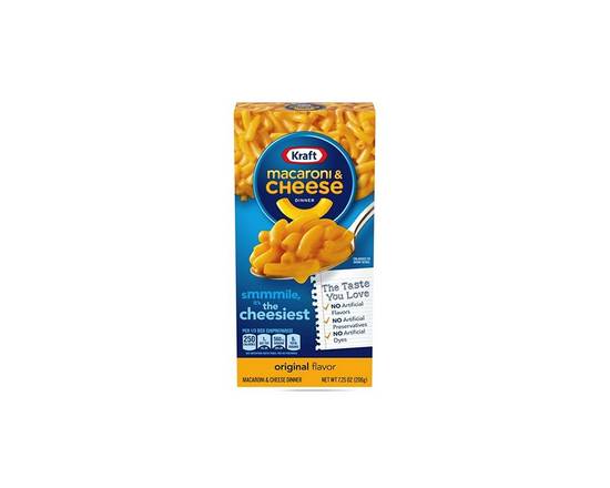 Order Kraft Original Macaroni and Cheese 7.25oz food online from Chevron Extramile store, Vancouver on bringmethat.com