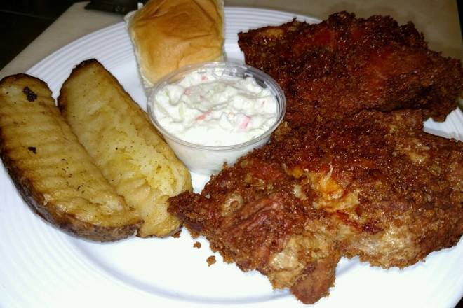 Order 1 Piece Pork Chop Dinner food online from JD Muggs (Formerly Chicken Manor) store, Addison on bringmethat.com