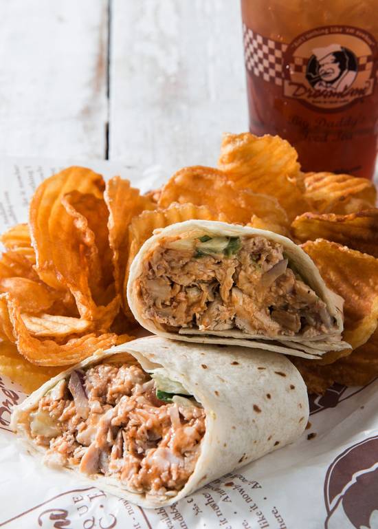Order BBQ CHICKEN WRAP food online from Dreamland Bbq store, Roswell on bringmethat.com