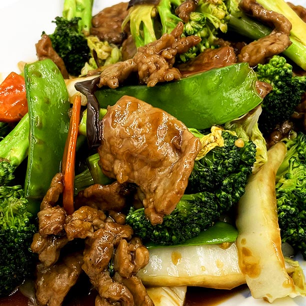 Order Beef in Oyster Sauce food online from New Shanghai Restaurant store, Lake Forest on bringmethat.com