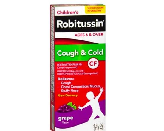 Order Children's Robitussin Grape 4 oz food online from McLean Ave Pharmacy store, Yonkers on bringmethat.com