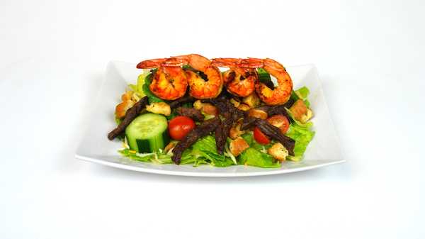 Order Steak Chicken and Shrimp Salad food online from Campestre Chicken store, Beltsville on bringmethat.com