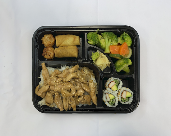 Order Bento 3 - Chicken Teriyaki food online from Sushi Time store, Boston on bringmethat.com