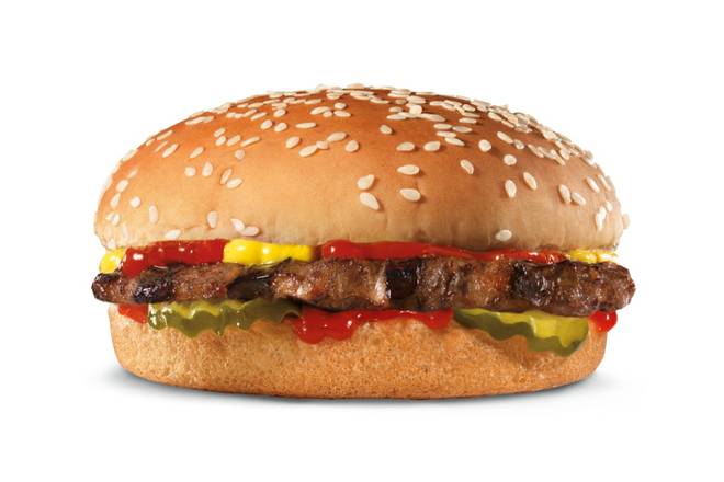 Order Small Hamburger food online from Hardee store, Russellville on bringmethat.com