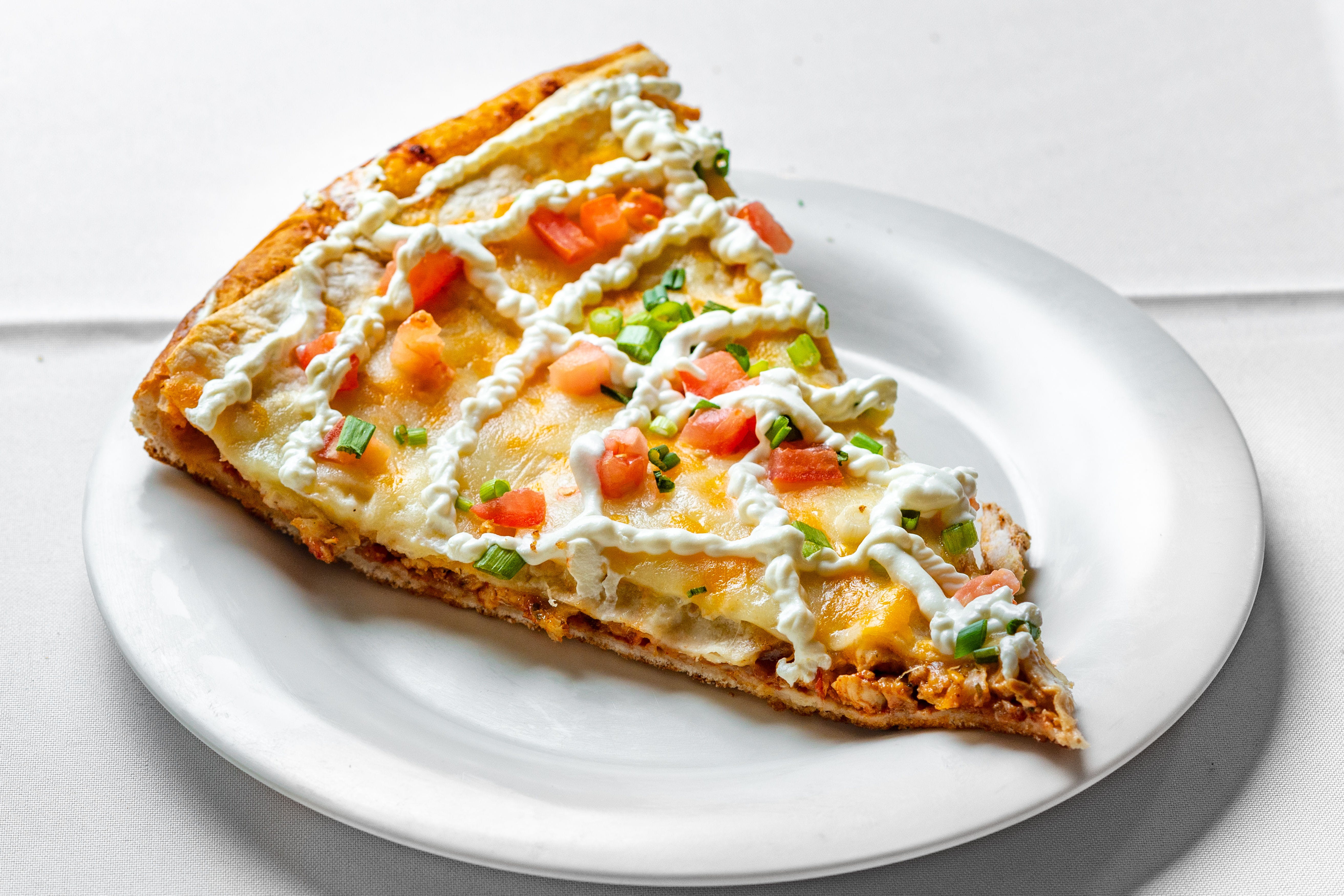 Order Chicken Quesadilla Pizza - Personal 12" food online from Frank's Pizza store, Hopatcong on bringmethat.com