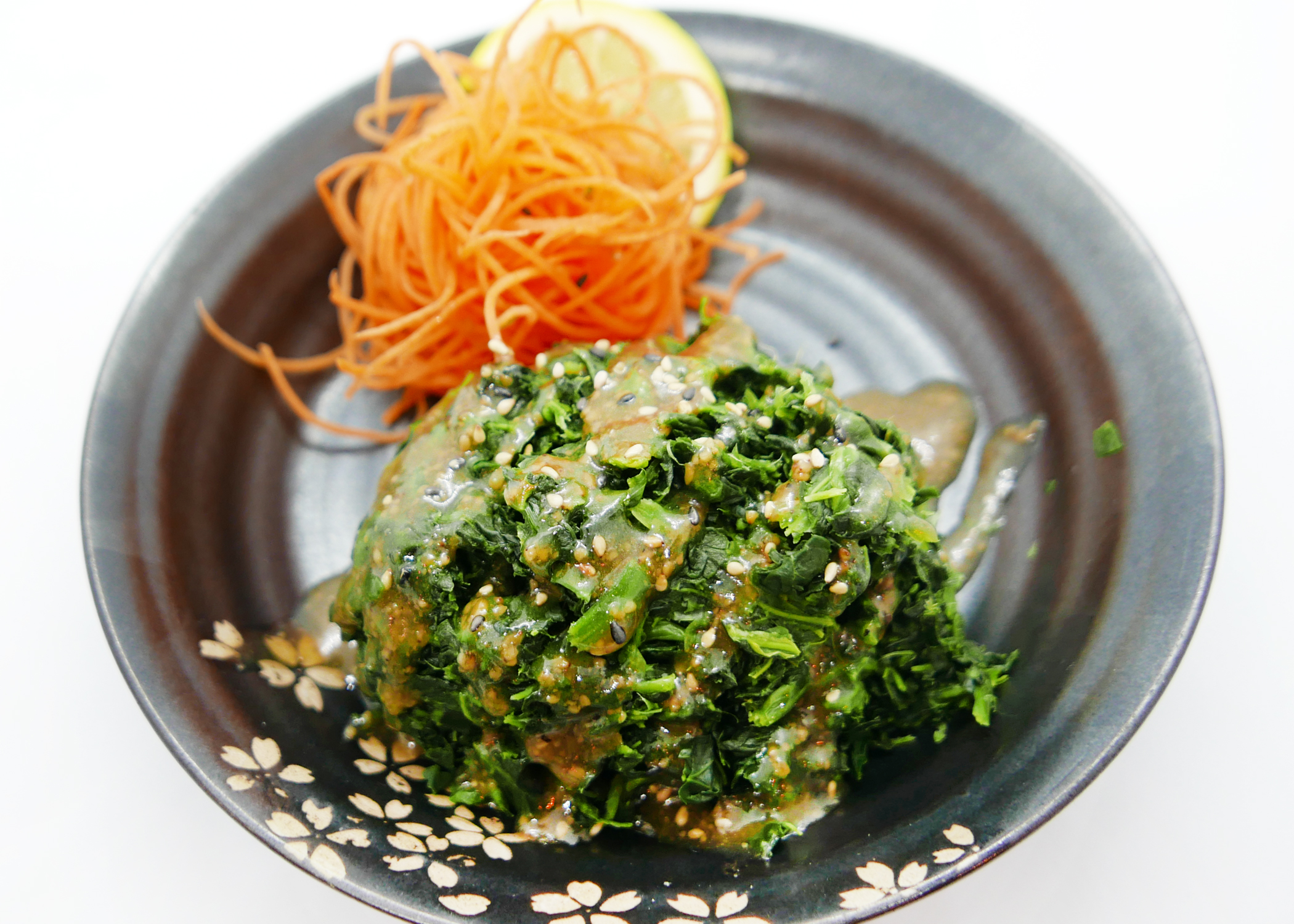 Order Sesame Spinach food online from Shinju Sushi store, Chicago on bringmethat.com