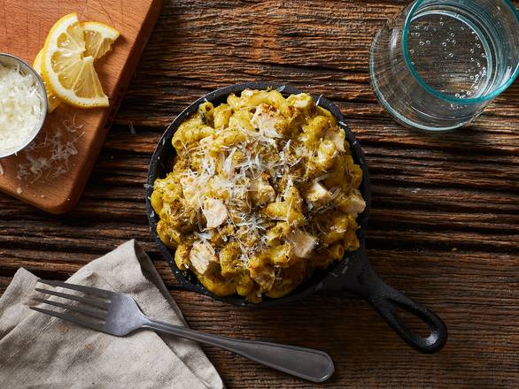 Order Chicken Pesto Mac and Cheese food online from Macology store, Louisville on bringmethat.com