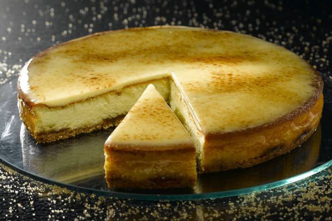Order Cheesecake Brûlée Cake (Whole) food online from Lb Cake Stop store, Baldwin Park on bringmethat.com