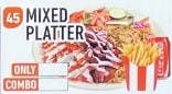 Order #45 Mixed Platter Only food online from Jersey Kabob Platter & Pizza store, Monroe Township on bringmethat.com