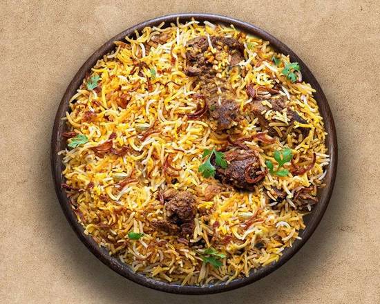 Order Royal Goat Biryani food online from Curry Spoon store, Fairborn on bringmethat.com