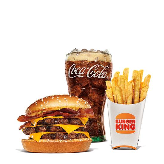 Order Triple BK Stacker Meal food online from Burger King store, Butler on bringmethat.com