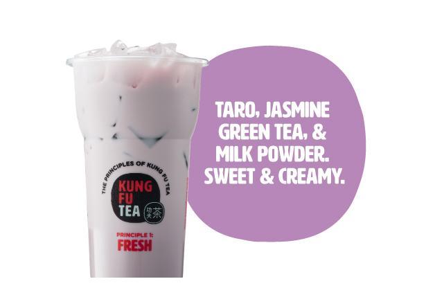 Order Taro Milk Green Tea food online from Kung Fu Tea store, Columbus on bringmethat.com