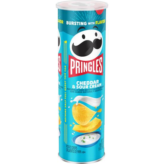 Order Pringles Cheddar & Sour Cream Potato Crisps, 5.5 OZ food online from Cvs store, CENTRAL FALLS on bringmethat.com