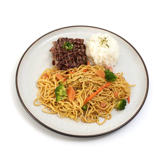 Order Beef Butter Garlic Noodles food online from Yogis Grill store, Tempe on bringmethat.com