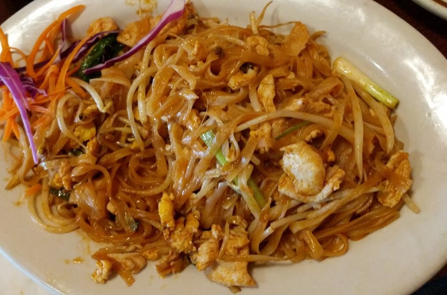 Order NO1. Pad Thai the Rich and Famous food online from Mom Can Cook Thai Kitchen store, Santa Clarita on bringmethat.com