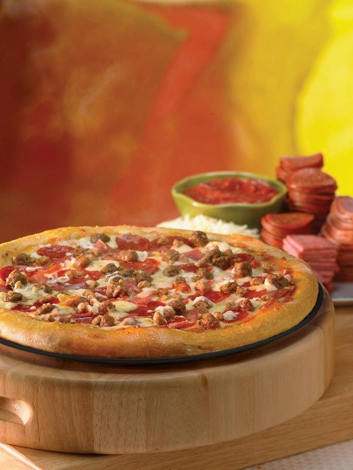 Order The Meatster Pizza - Small 10'' food online from Pizza Boli's store, Baltimore on bringmethat.com