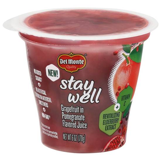 Order Del Monte · Stay Well Grapefruit in Pomegranate Flavored Juice (6 oz) food online from Safeway store, Woodbridge on bringmethat.com
