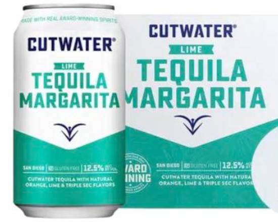 Order Cut Water Tequila Margarita, 4pk 12oz ready to drink (12.5% ABV)  food online from Cold Spring Liquor store, Liberty Hill on bringmethat.com