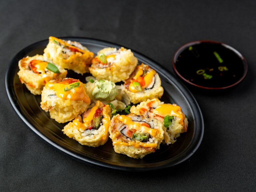 Order SP4. Dynamite Roll food online from Akari Sushi store, Madison on bringmethat.com