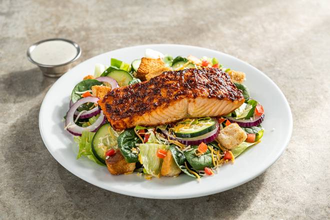 Order Ancho Salmon House Salad food online from Chilis store, Woodbridge on bringmethat.com