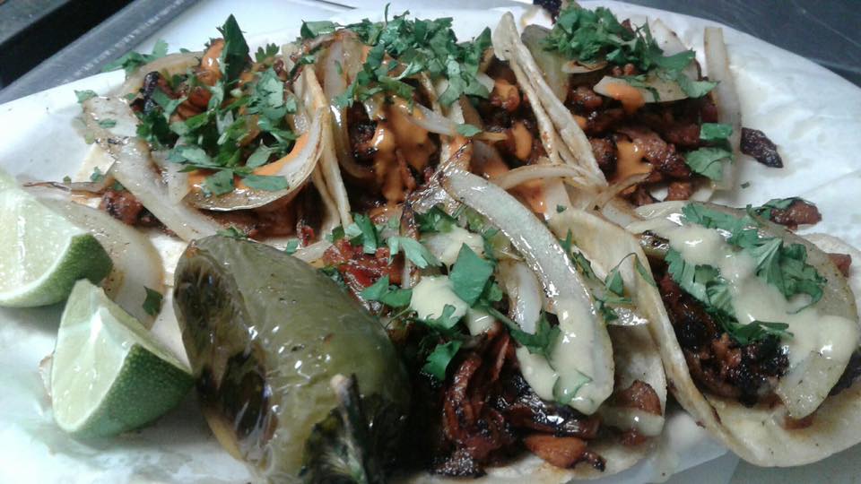 Order Tacos (3) food online from El Samborsito store, Tulsa on bringmethat.com