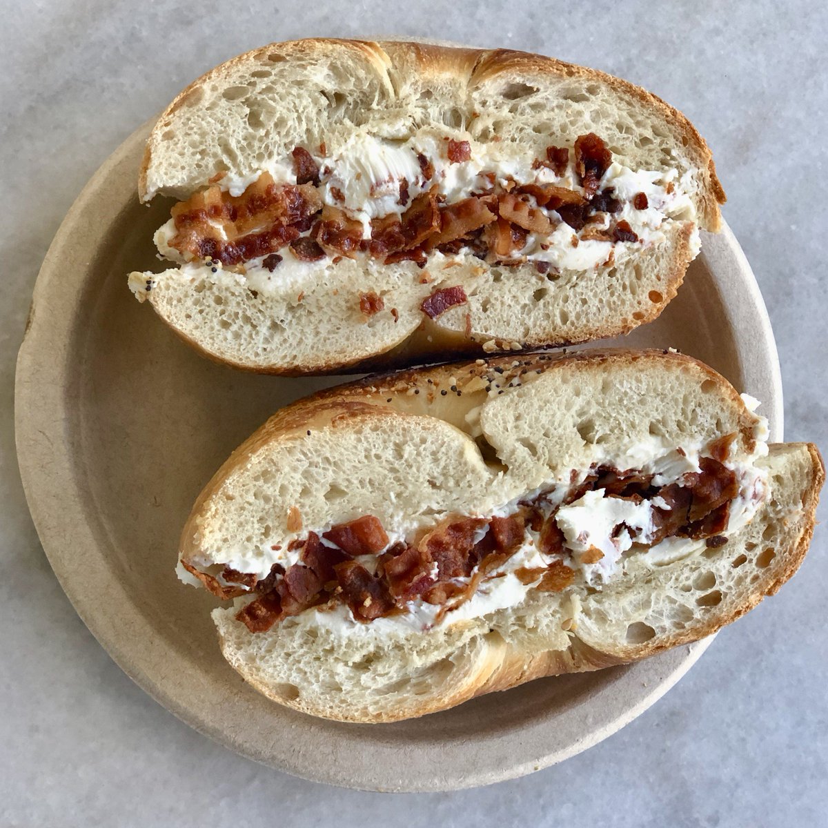 Order Bagel, Cream Cheese, Tomatoes & Bacon food online from Jackson Hole store, Englewood on bringmethat.com