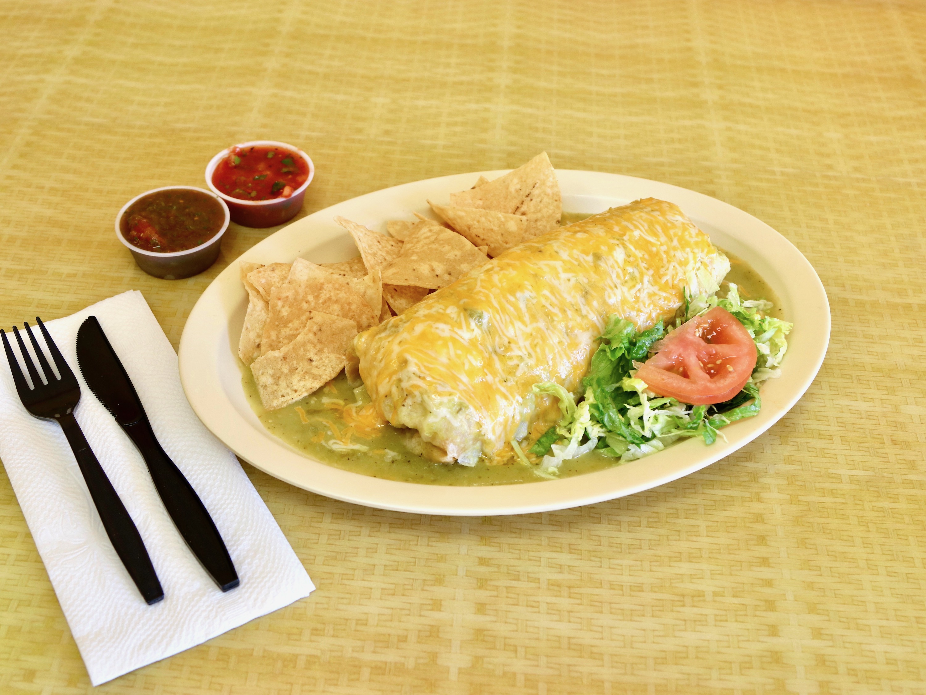 Order Green Chile Burrito food online from Chile Verde store, Torrance on bringmethat.com